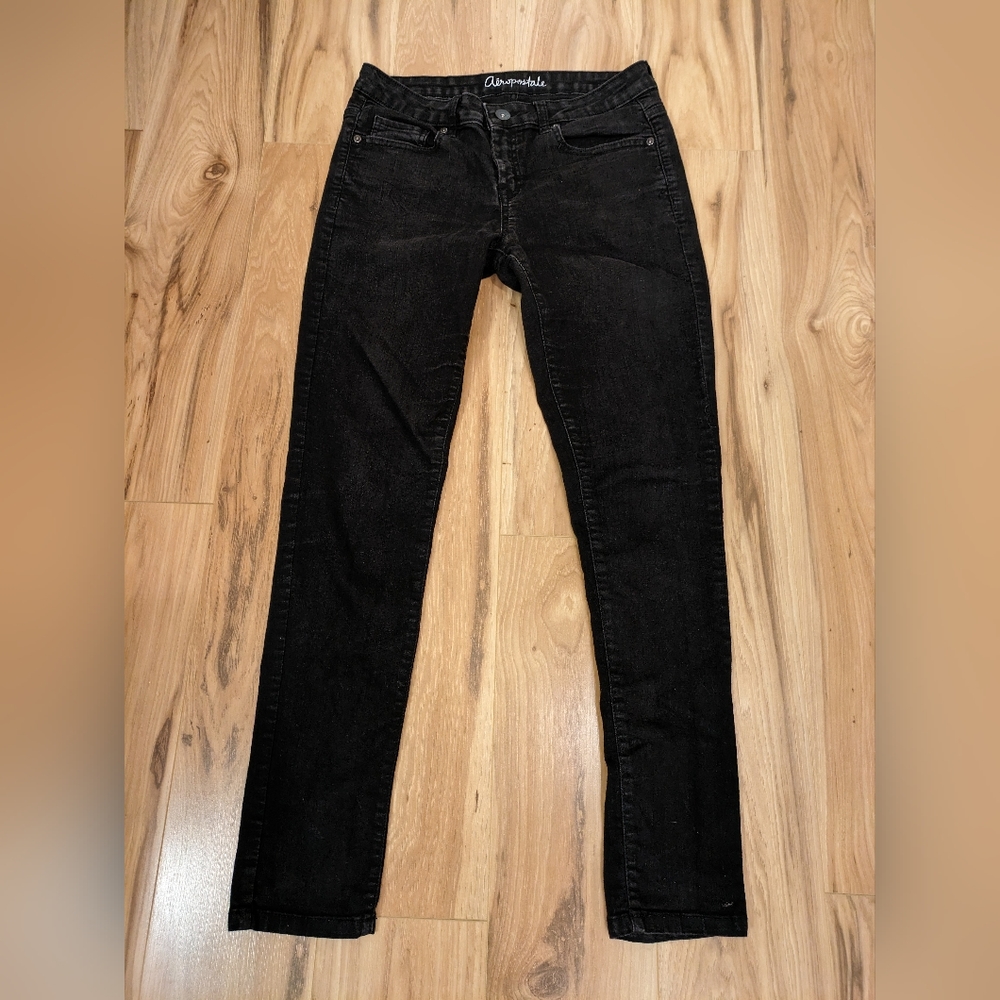 Women's Aeropostale Lola black Jeggings Jeans Size 10.